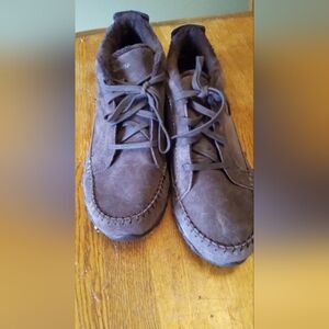 Skechers Brown Ankle Boots with Suede Finish